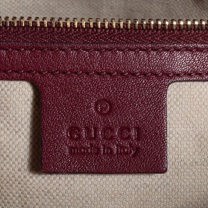 Gucci Guccissima Medium Bree Foldover Tote Classic Ruby 6 of 7