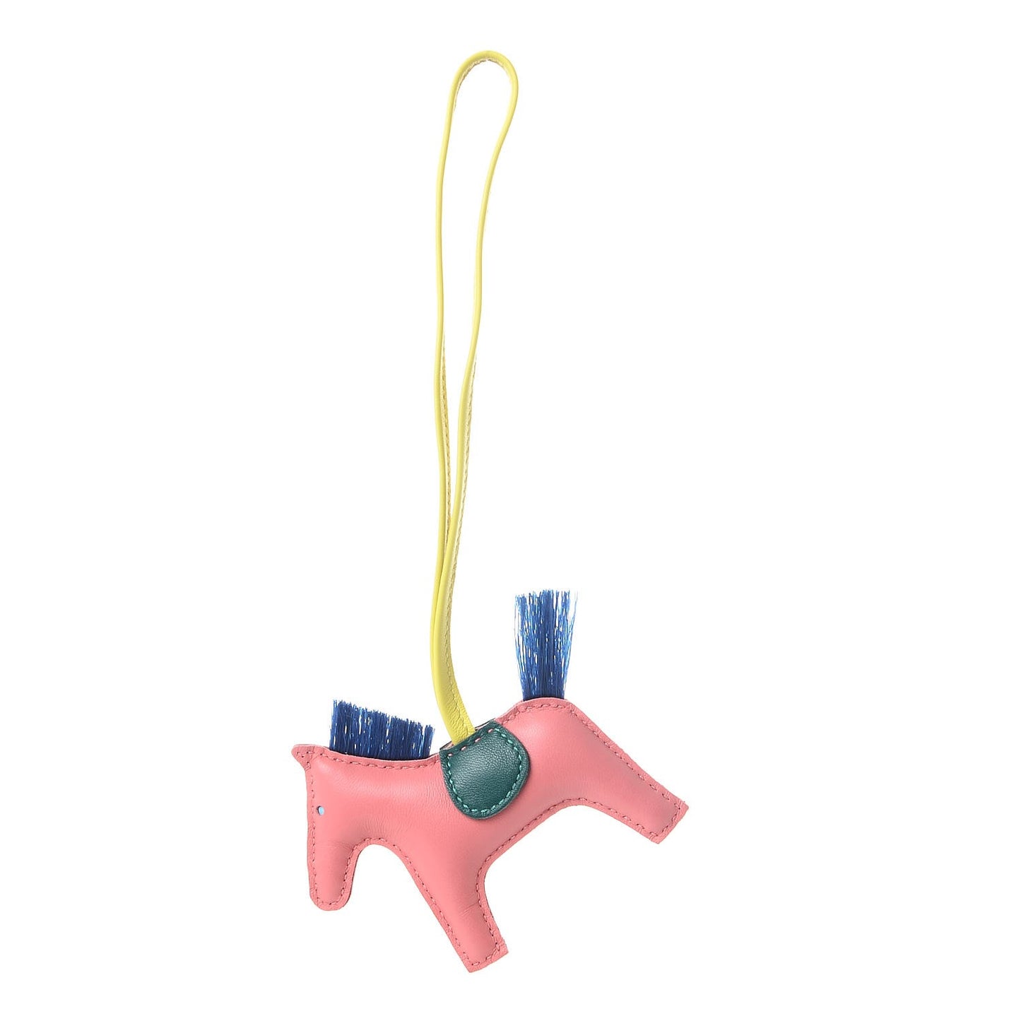 Milo Lambskin Horsehair Grigri Rodeo Horse Bag Charm PM Rose Azalee Malachite Lime Celeste
