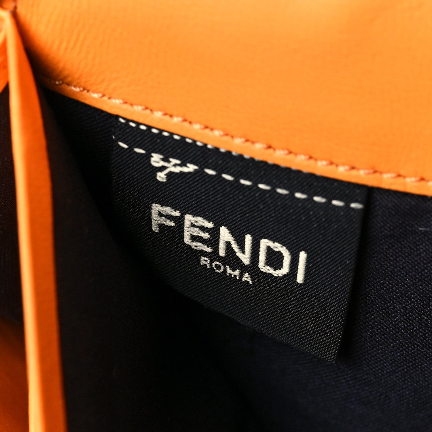 Fendi Nappa Matisse FF Embossed Continental Wallet on Chain Clementine 7 of 7