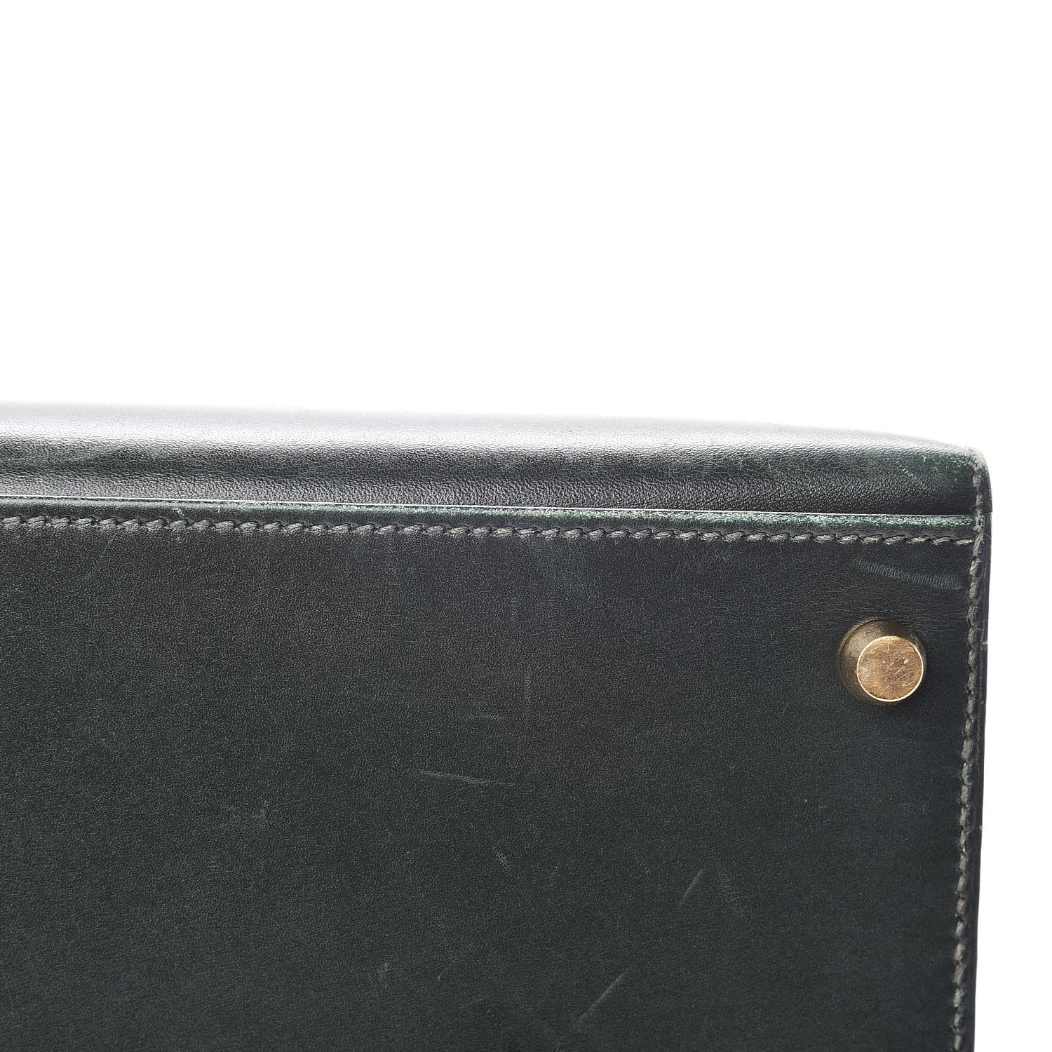 Hermes Box Kelly Sellier 32 Vert Fonce 10 of 15