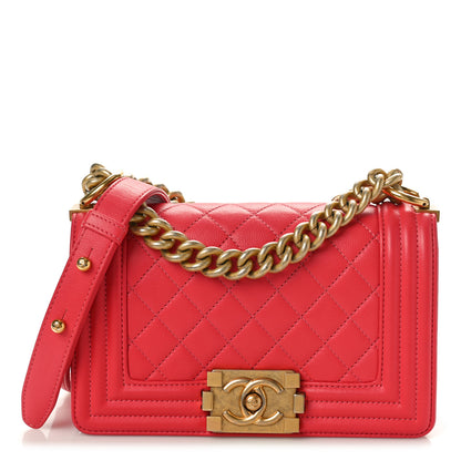 Chanel Caviar Quilted Small Boy Flap Pink 1 of 10