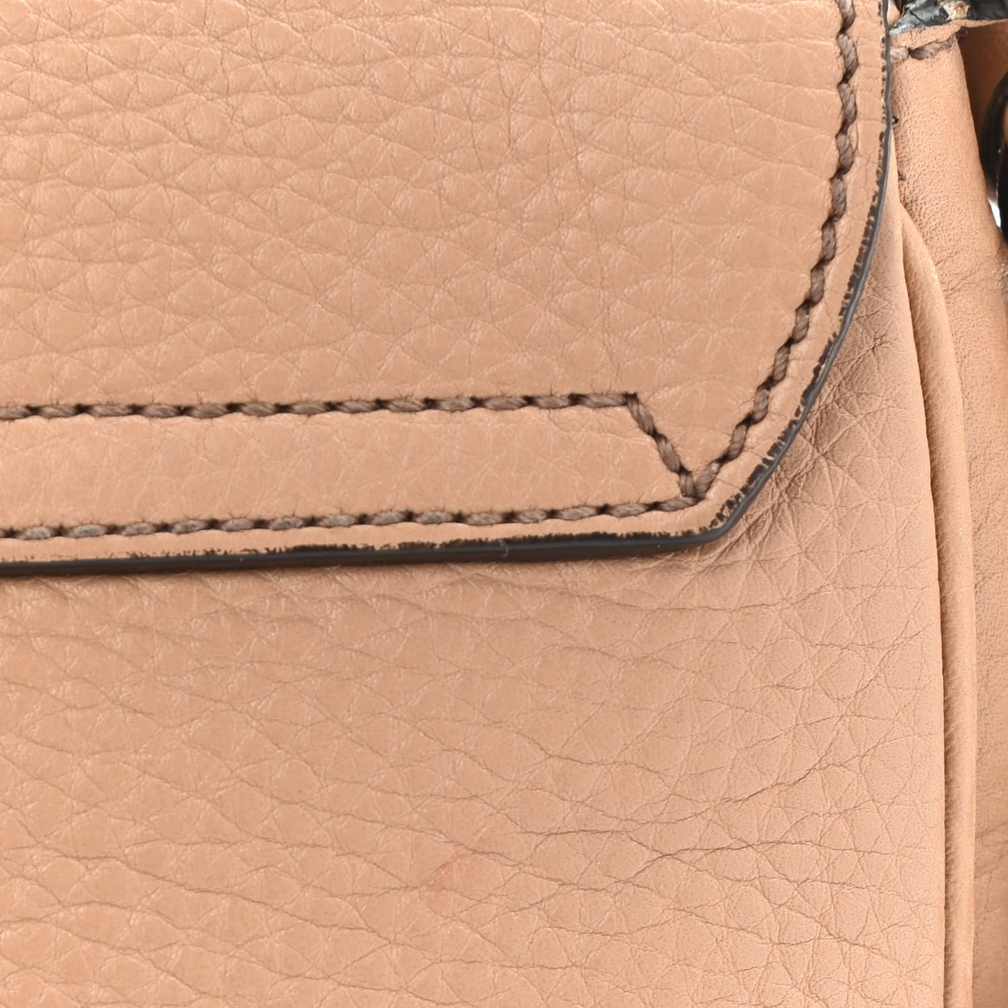 Pebbled Calfskin Medium Soho Flap Crossbody Camelia