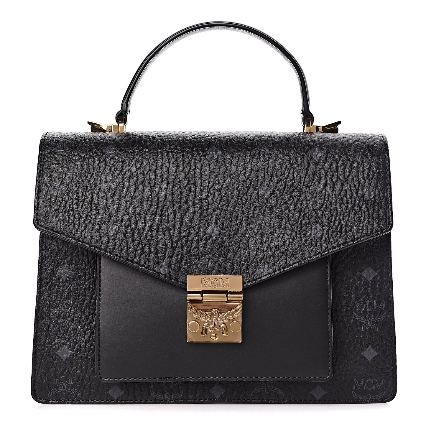 Visetos Medium Patricia Satchel Black