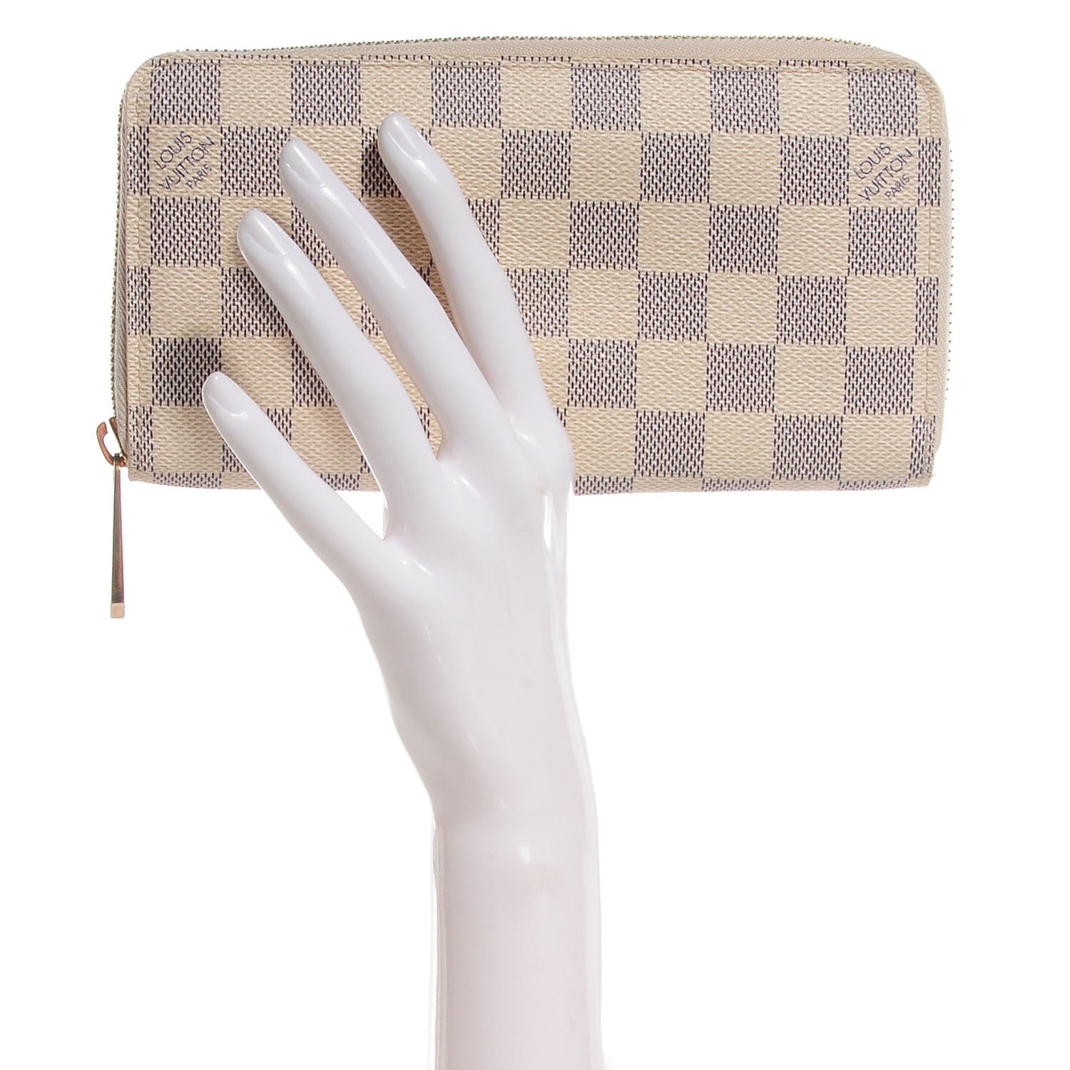 Louis Vuitton Damier Azur Zippy Wallet 2 of 8