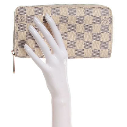 Louis Vuitton Damier Azur Zippy Wallet 2 of 8