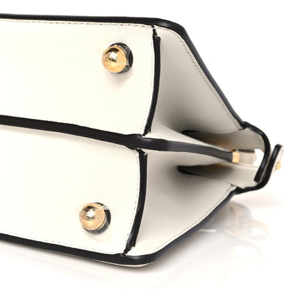 Fendi Shiny Nappa Petite Peekaboo I SEE U Satchel White 6 of 9