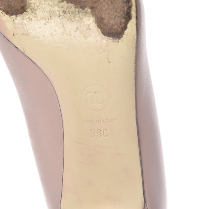 Chanel Lambskin Cap Toe CC Pumps 36 Pink Black 8 of 15