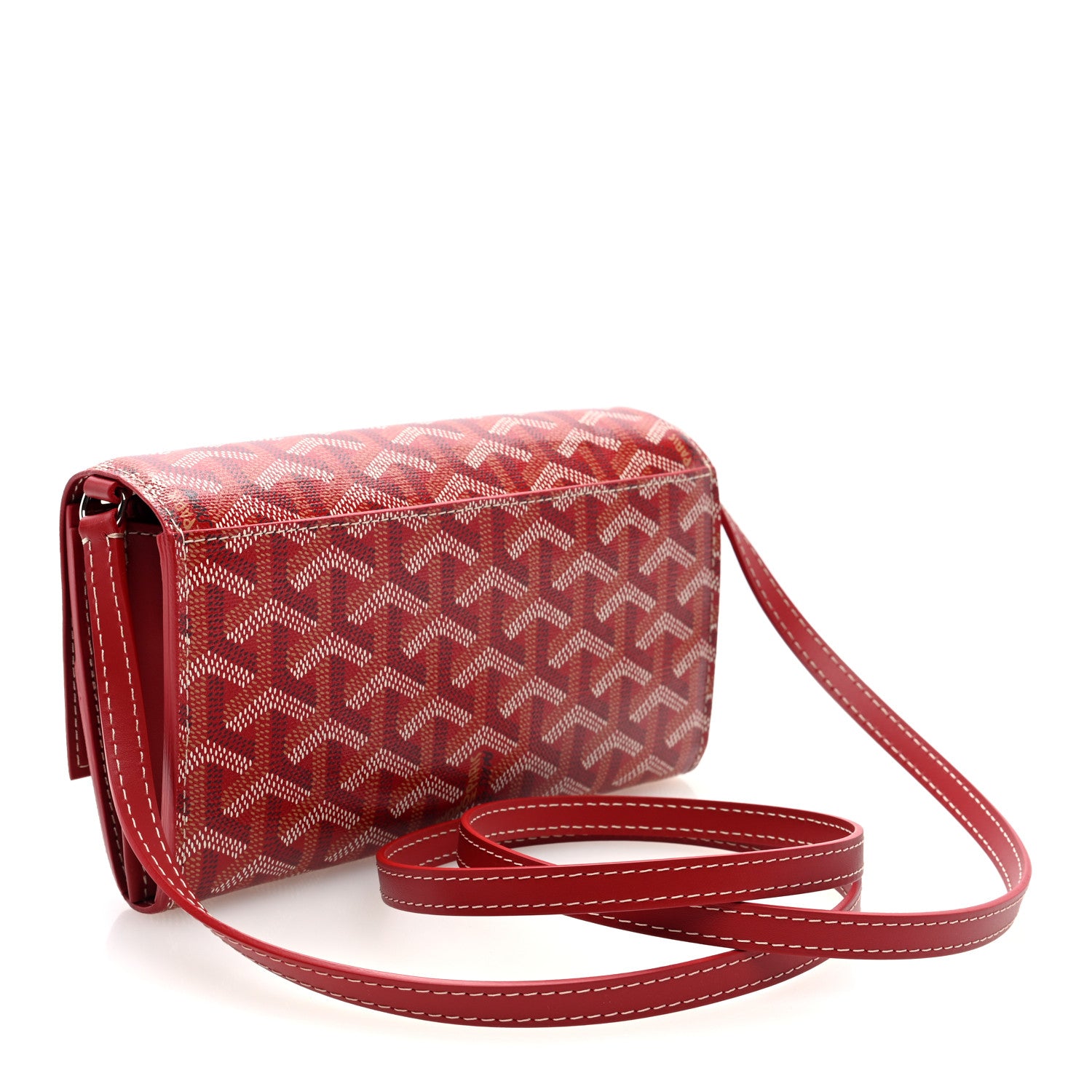 Goyard Goyardine Varenne Continental Wallet Red 3 of 9
