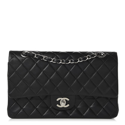 Chanel Lambskin Quilted Medium Double Flap Black 1 of 11