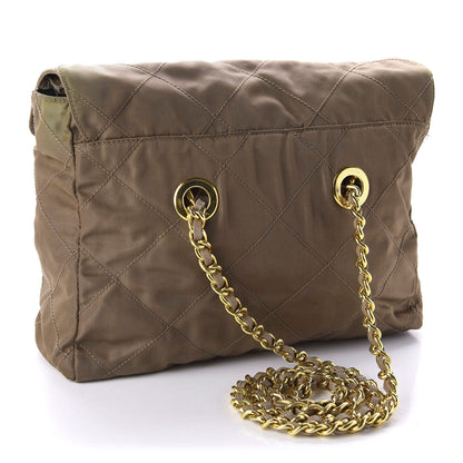 Prada Nylon Tessuto Impuntu Quilted Shoulder Bag Cocco 3 of 12