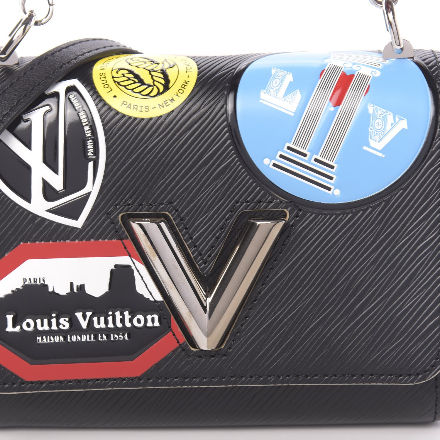 Louis Vuitton Epi World Tour Twist Shoulder Bag PM Black 10 of 10