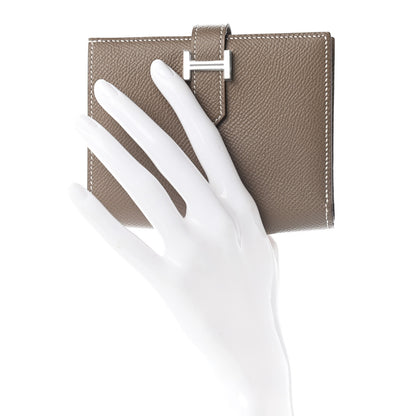 Hermes Epsom Bearn Compact Wallet Etoupe 2 of 6