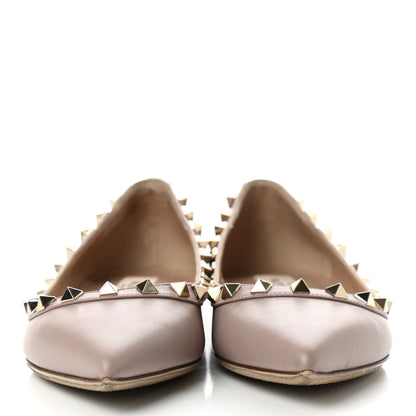 Valentino Garavani Nappa Rockstud Ballerina Flats 36 Poudre 2 of 7