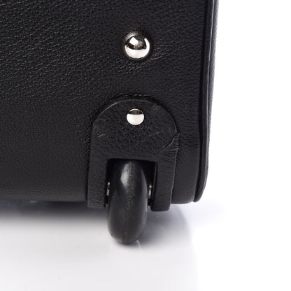 Balenciaga Grained Calfskin Classic Hardware Voyage Carry On Trolley Black 9 of 12