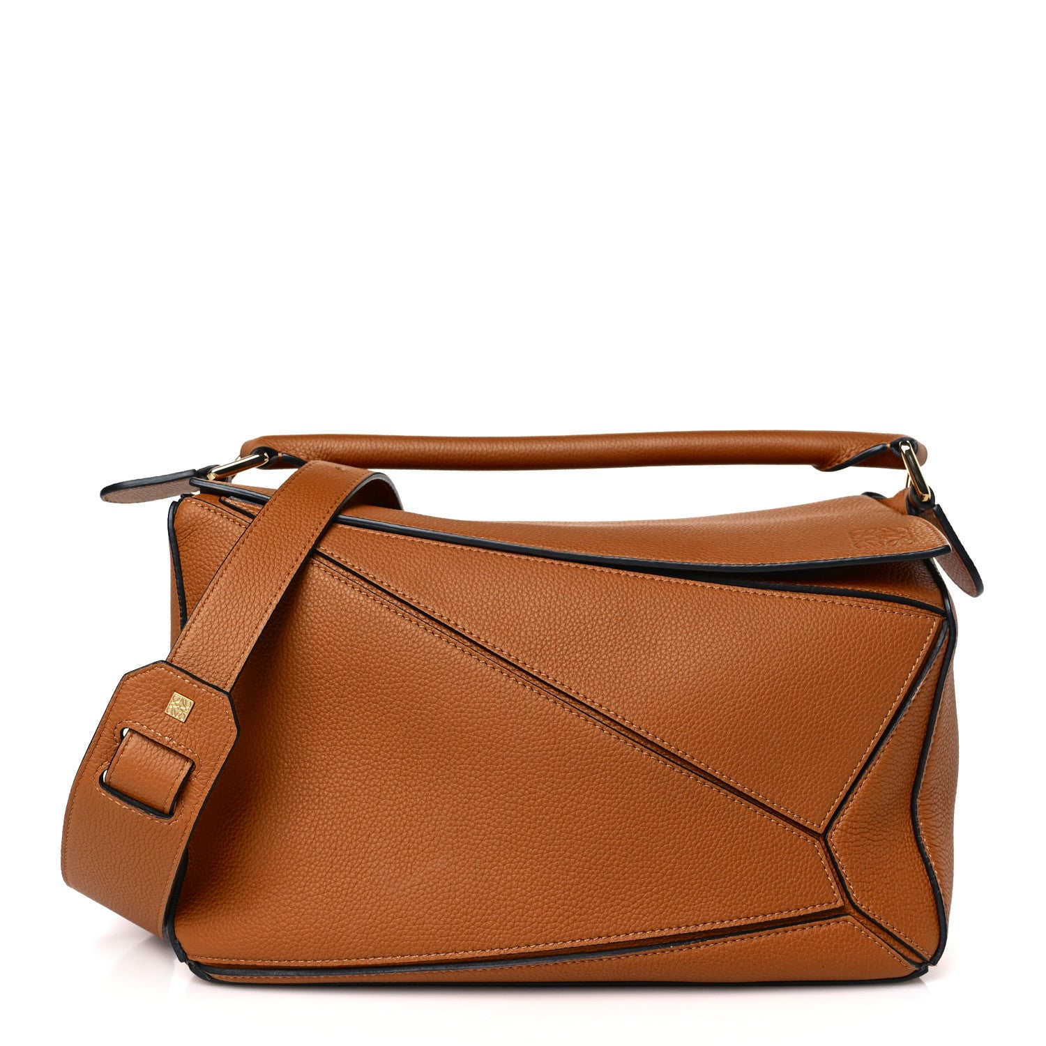 Loewe Calfskin Medium Puzzle Bag Tan 1 of 8