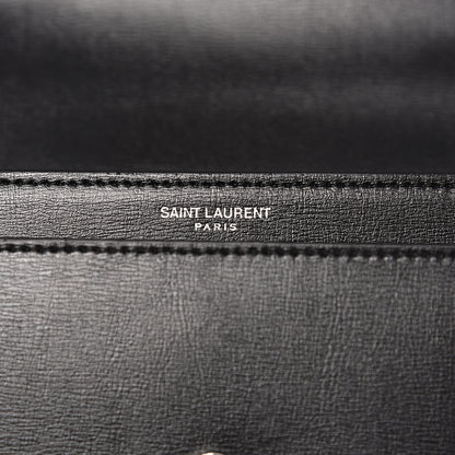 Saint Laurent Calfskin Medium Monogram Sunset Black 6 of 9