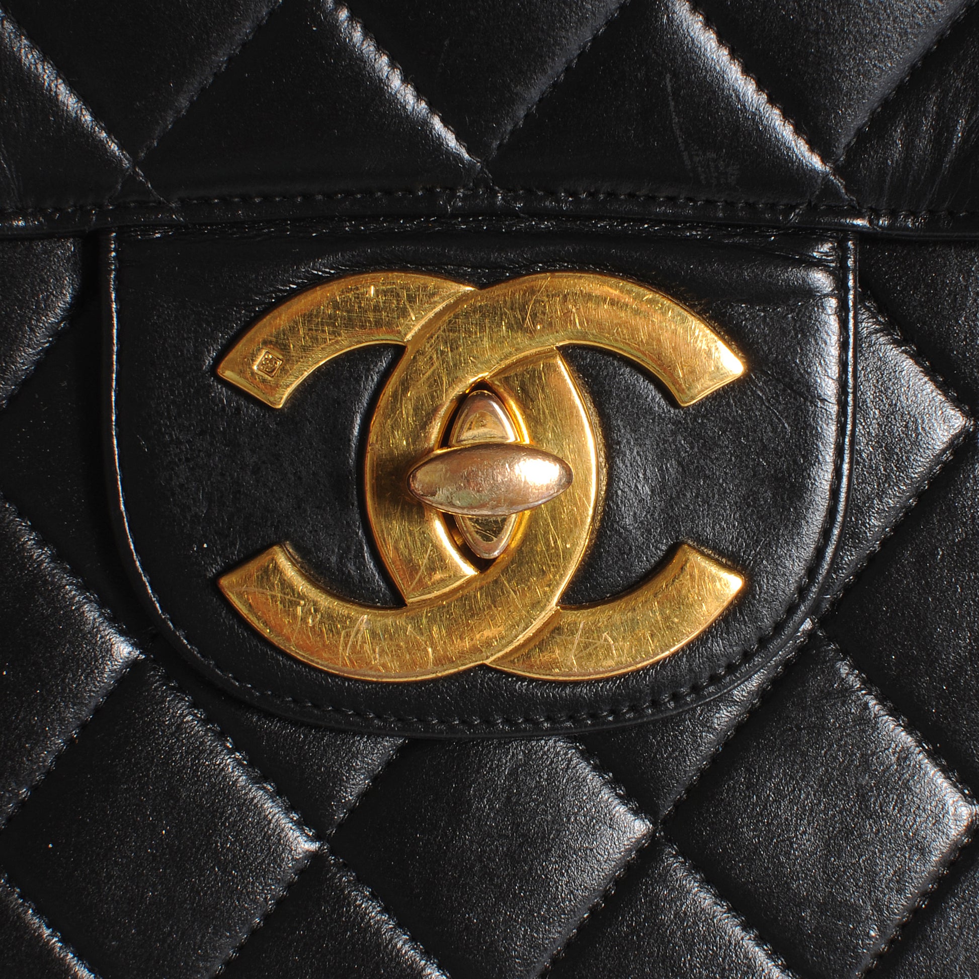 Chanel Lambskin Jumbo Flap Black 7 of 19