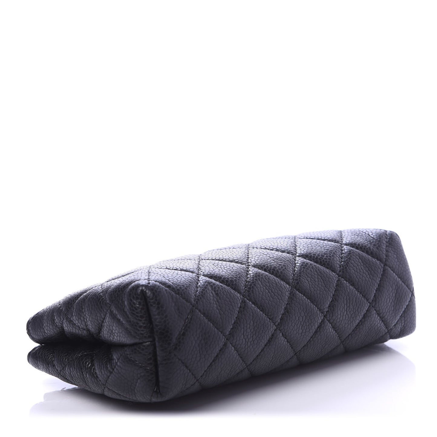 Caviar Quilted Small Cosmetic Case Black