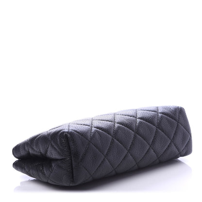 Chanel Caviar Quilted Small Cosmetic Case Black 4 of 11