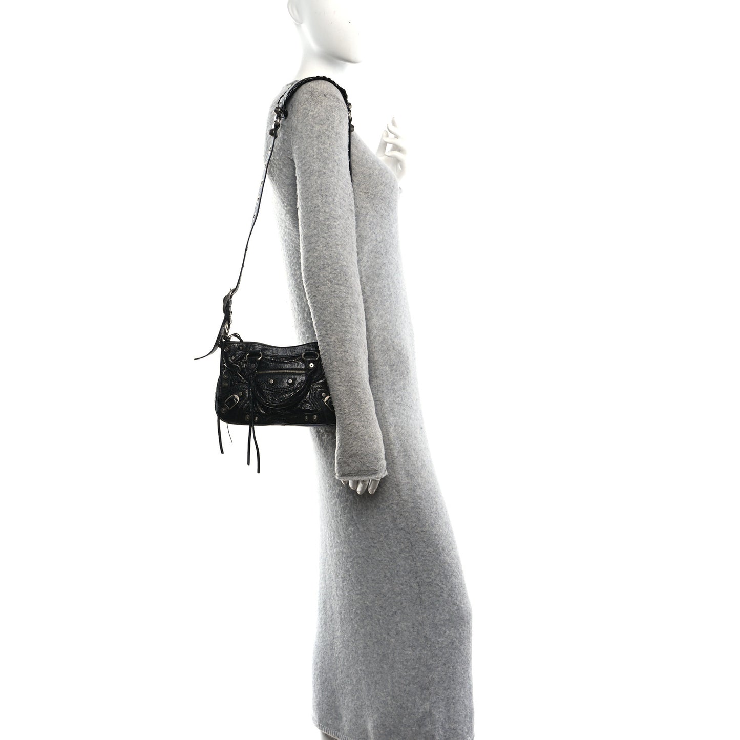 Agneau Arena Neo Cagole Small Handbag Black