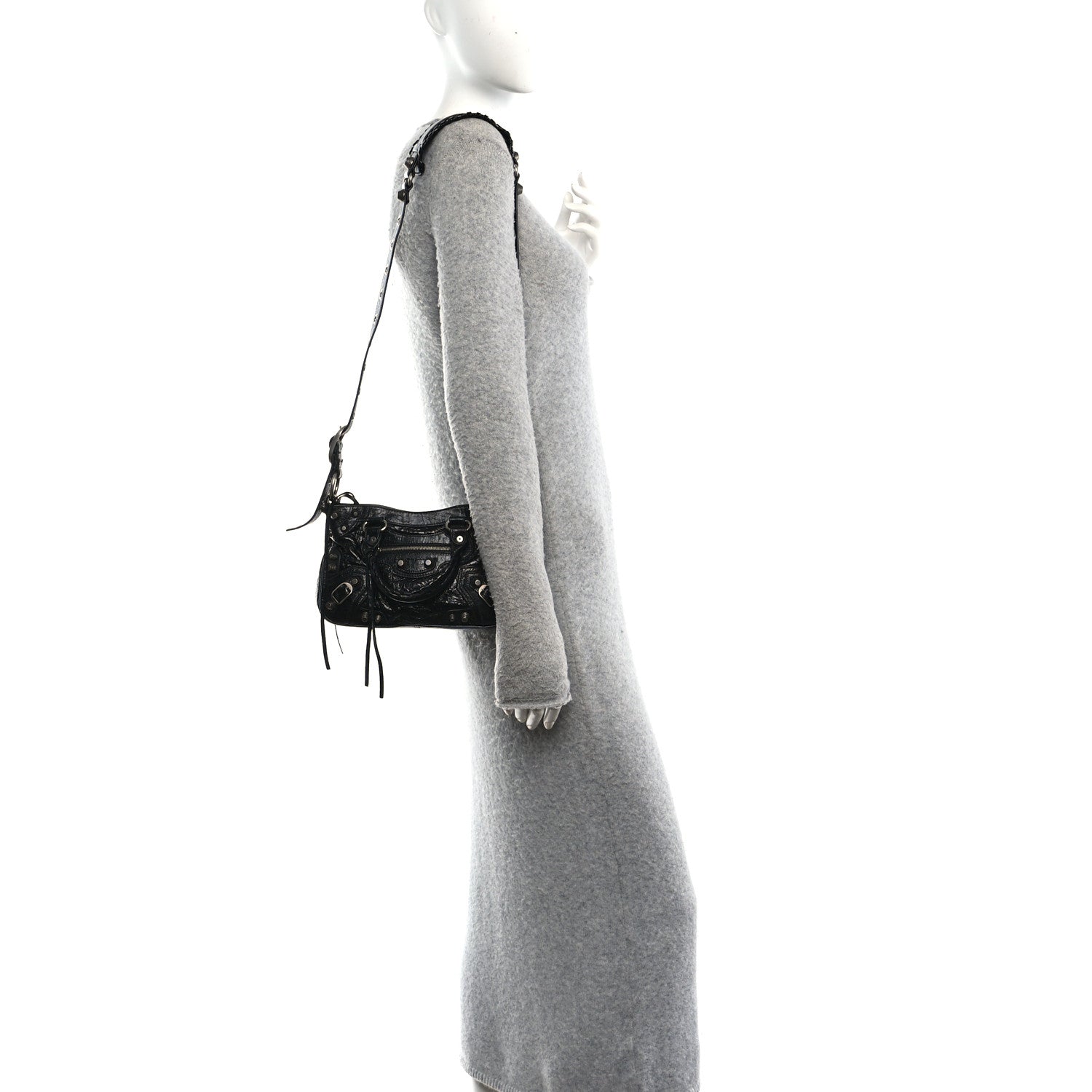 Balenciaga Agneau Arena Neo Cagole Small Handbag Black 2 of 12