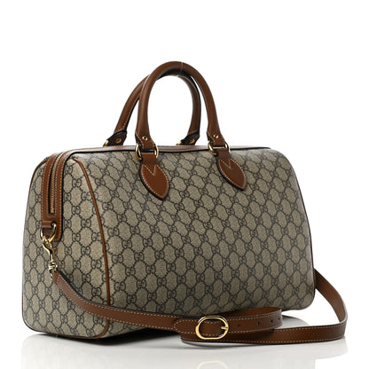 Gucci GG Supreme Monogram Garden Collection Medium Boston Beige Tuscany 3 of 12
