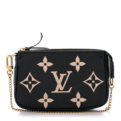Louis Vuitton Empreinte Monogram Giant Mini Pochette Accessories Black 1 of 6