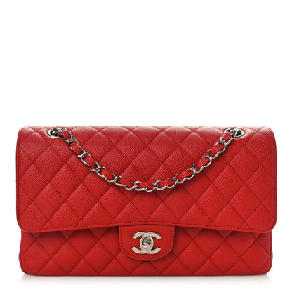 Chanel Caviar Quilted Medium Double Flap Red 1 of 10