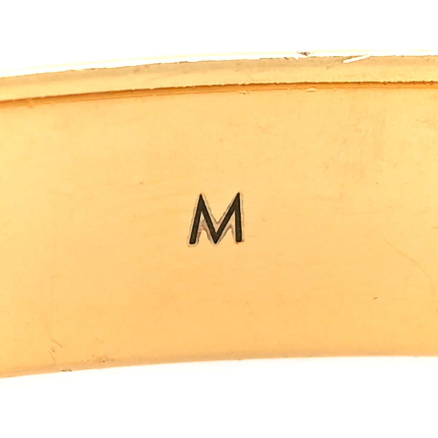 Louis Vuitton Brass Monogram Nanogram Cuff M Gold 7 of 7