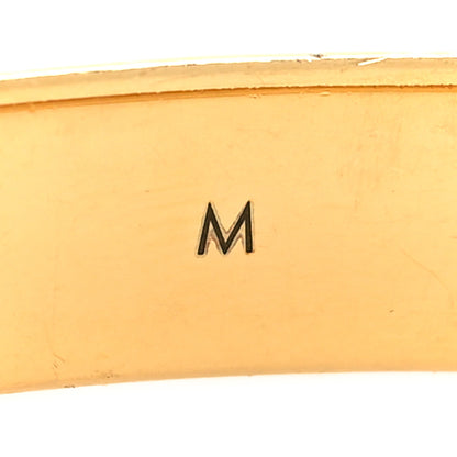 Louis Vuitton Brass Monogram Nanogram Cuff M Gold 7 of 7