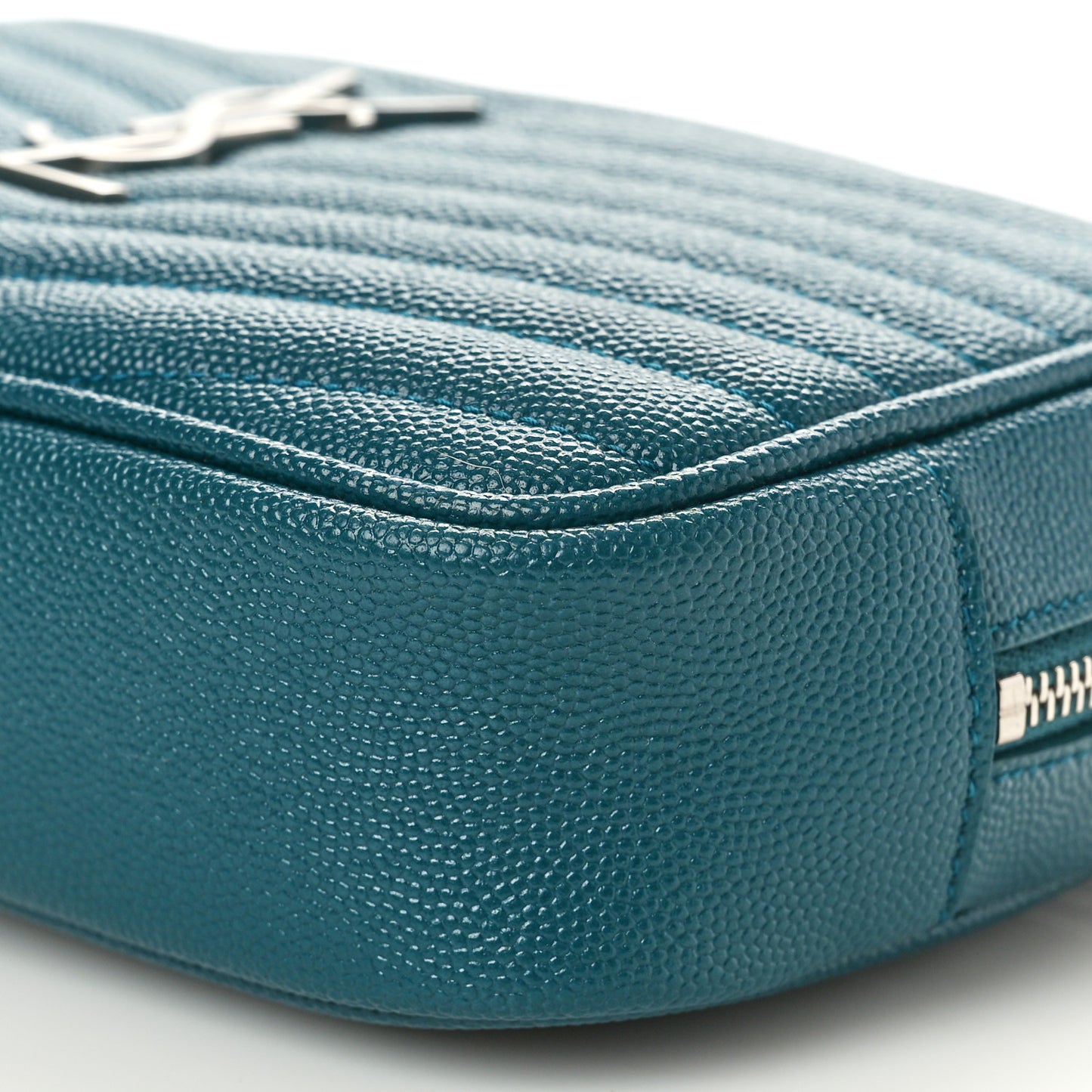 Grain De Poudre Matelasse Monogram Mini Lou Camera Bag Petrol Green