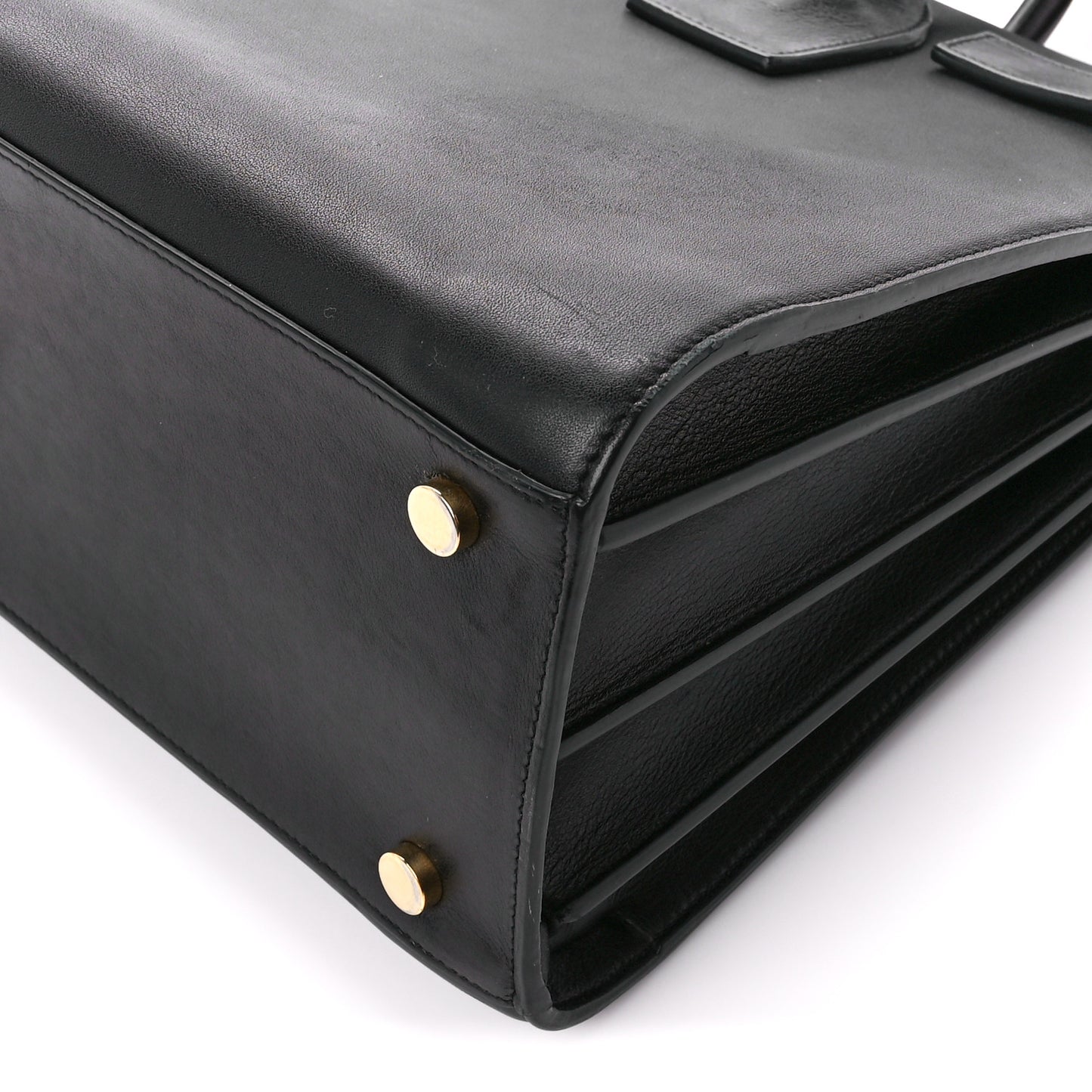 Smooth Calfskin Small Sac De Jour Black