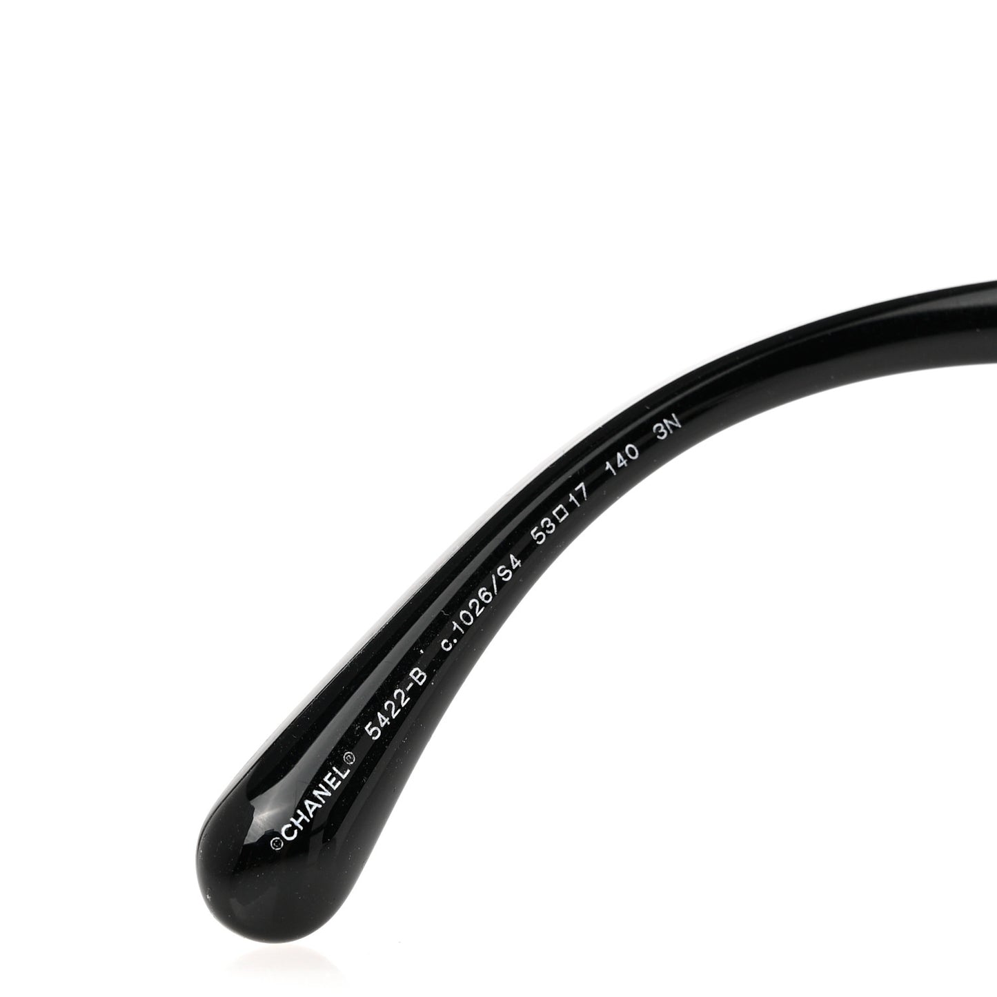 Acetate Strass Square Sunglasses 5422-B-A Black White