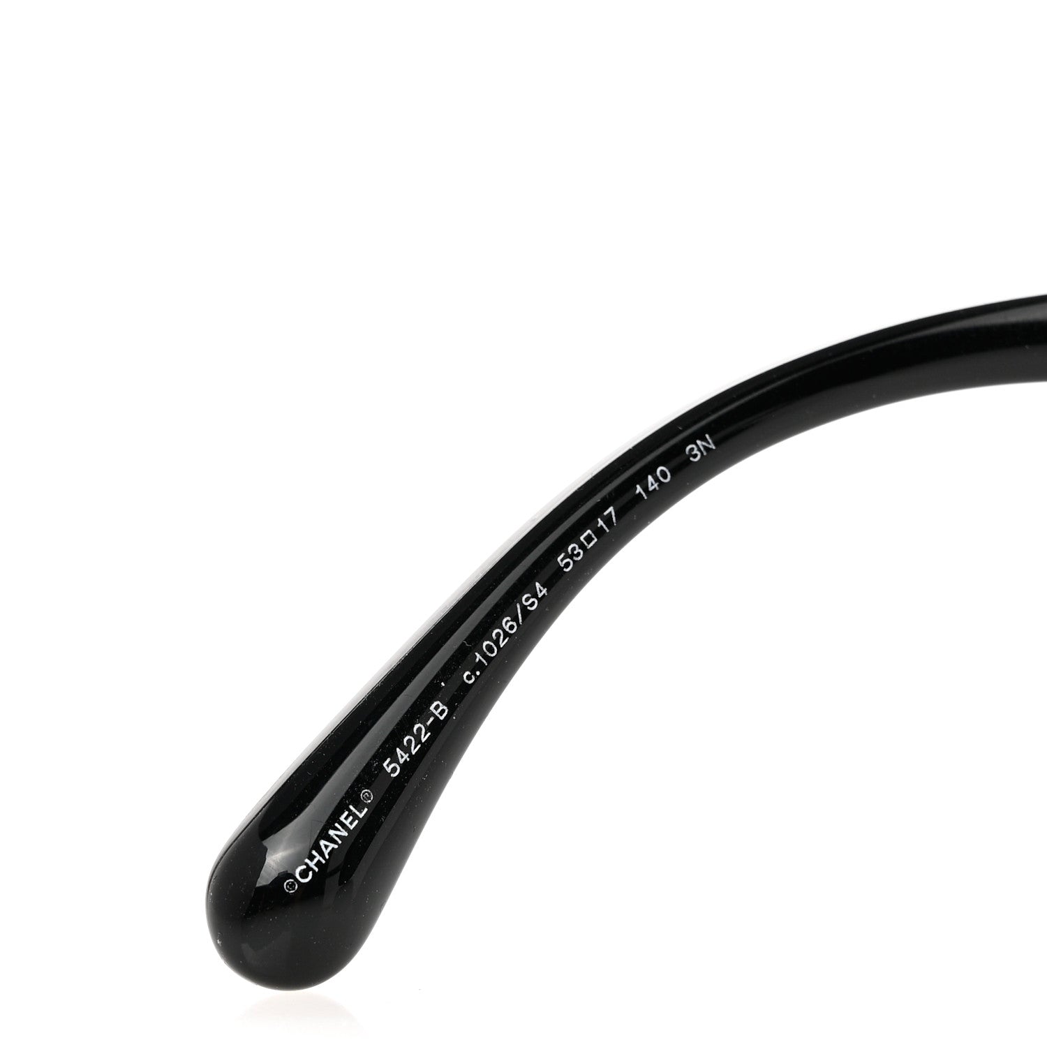 Chanel Acetate Strass Square Sunglasses 5422-B-A Black White 5 of 7