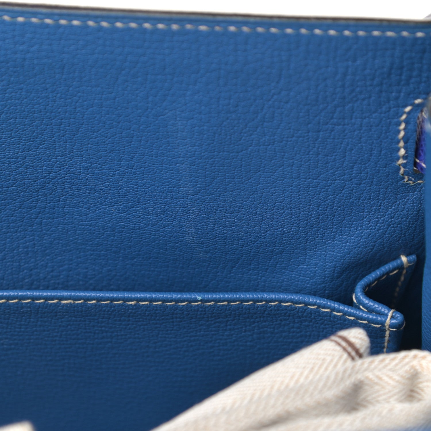 Hermes Epsom Candy Kelly Retourne 35 Bleu Electrique Mykonos 15 of 18