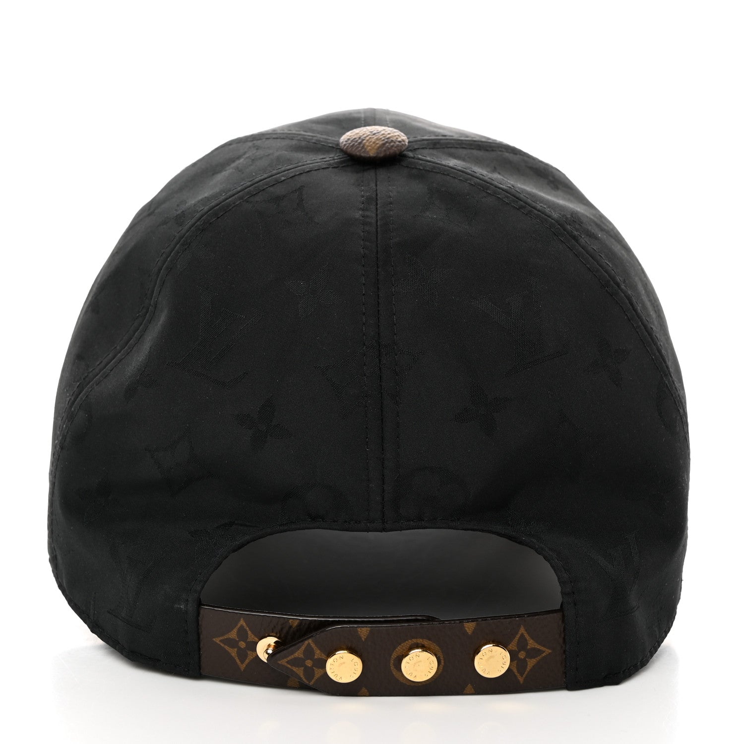 Louis Vuitton Polyester Silk Monogram LV Get Ready Cap M Black 6 of 10