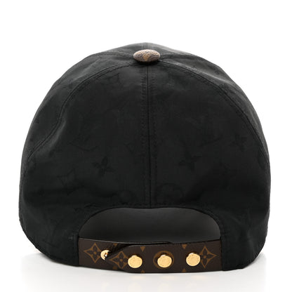 Louis Vuitton Polyester Silk Monogram LV Get Ready Cap M Black 6 of 10