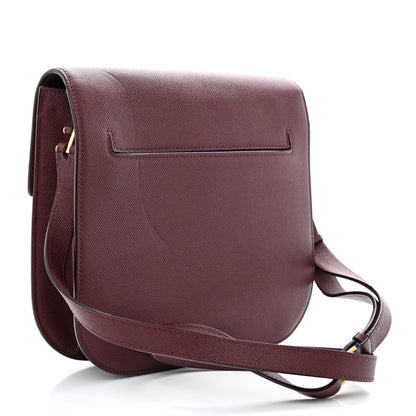 Tom Ford Grained Calfskin Large T Clasp Tara Crossbody Bag Cabernet 3 of 17