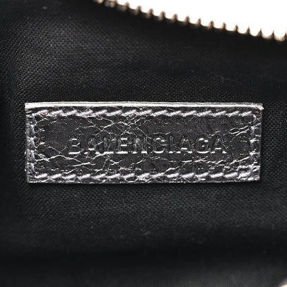 Balenciaga Metallic Agneau Arena Le Cagole Chain Shoulder Bag XS Silver 7 of 13