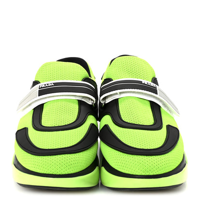 Prada Rubber Knit Fabric Cloudbust Air Sneakers 35 Black Green 3 of 9