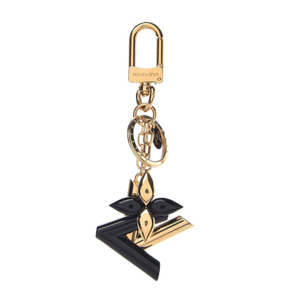 Louis Vuitton Lacquered Metal Twist Bag Charm Key Holder Black 1 of 3