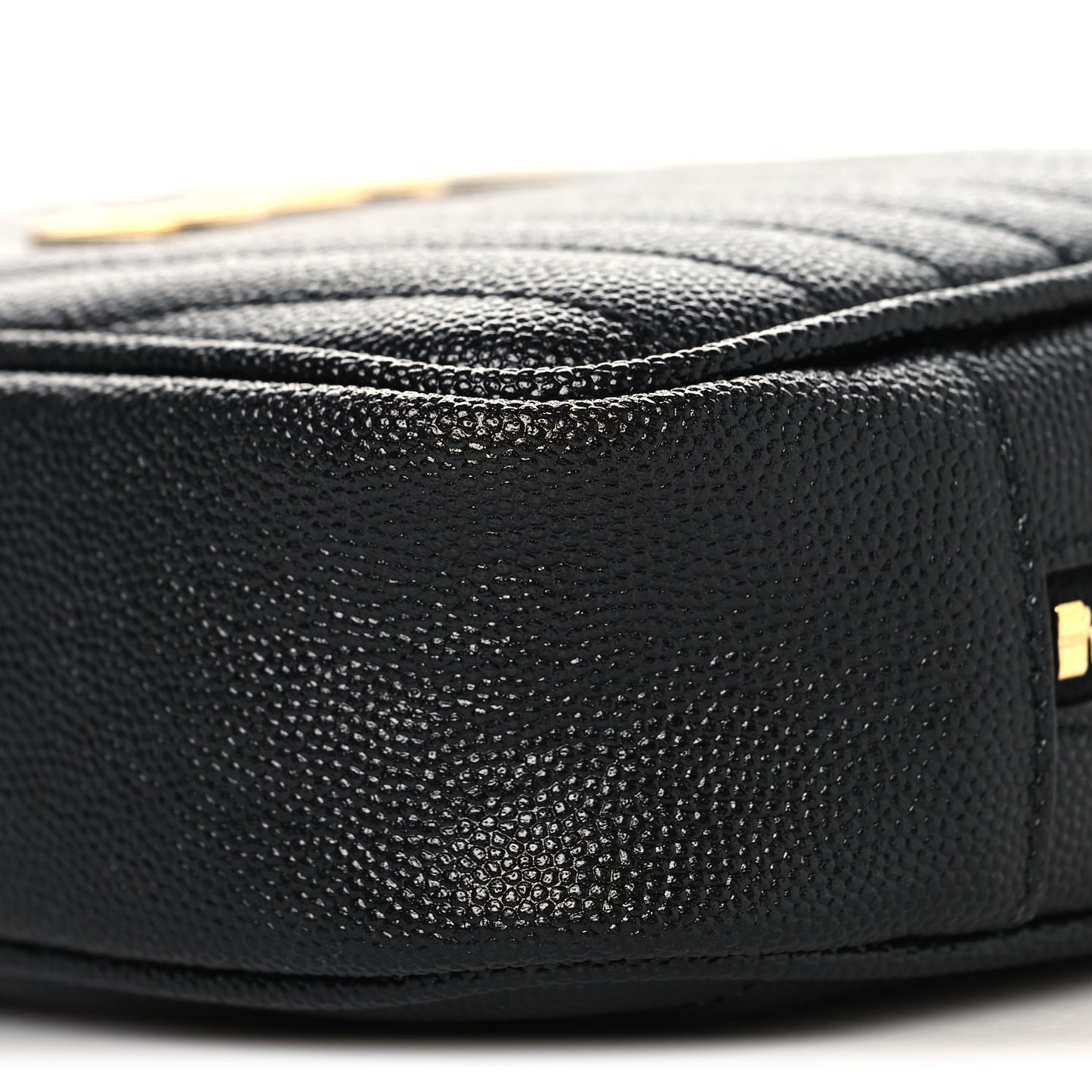 Grain De Poudre Matelasse Monogram Mini Lou Camera Bag Black