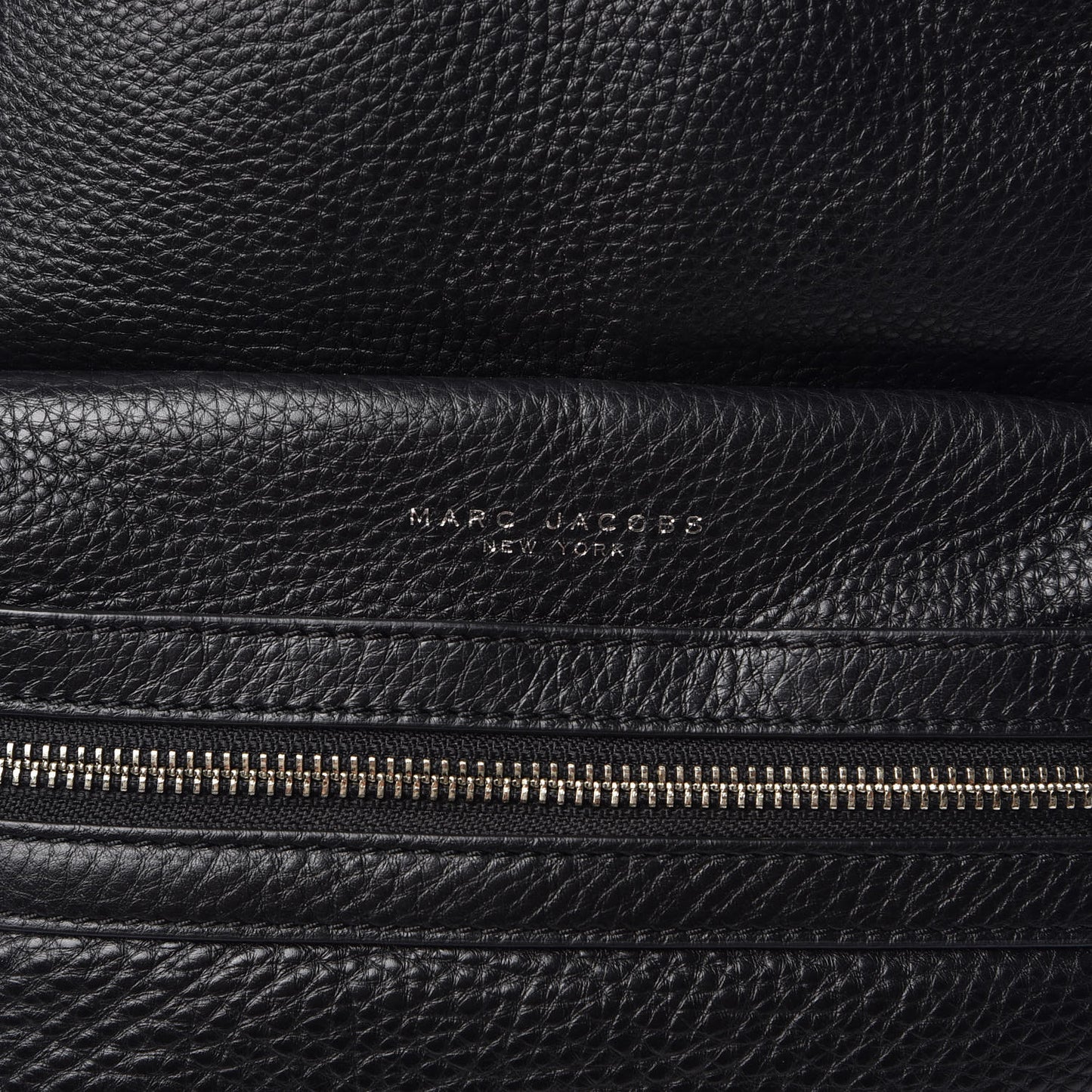 Pebbled Calfskin Biker Backpack Black
