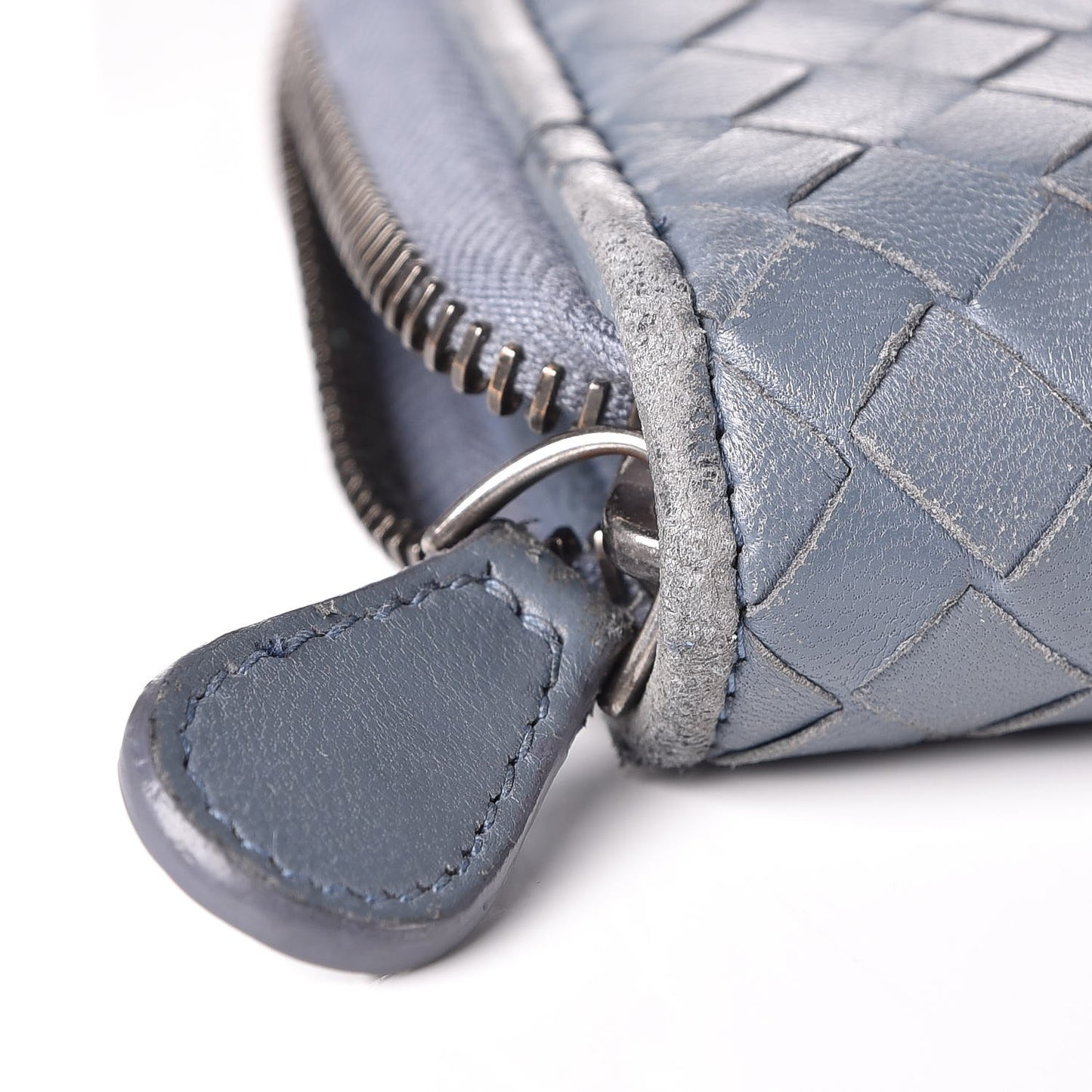 Nappa Intrecciato Zip Around Wallet Krim