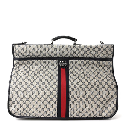 Gucci GG Supreme Monogram Web Savoy Garment Bag Beige Blue 1 of 9