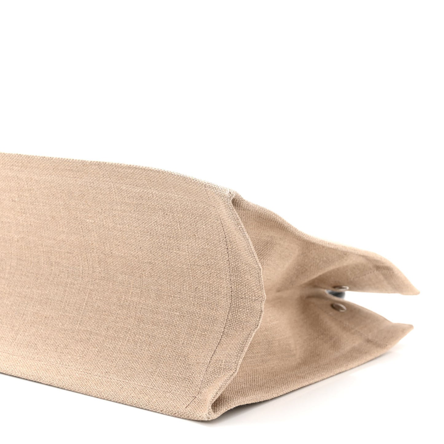 Linen Calfskin Small Rive Gauche Tote Greggio Natural