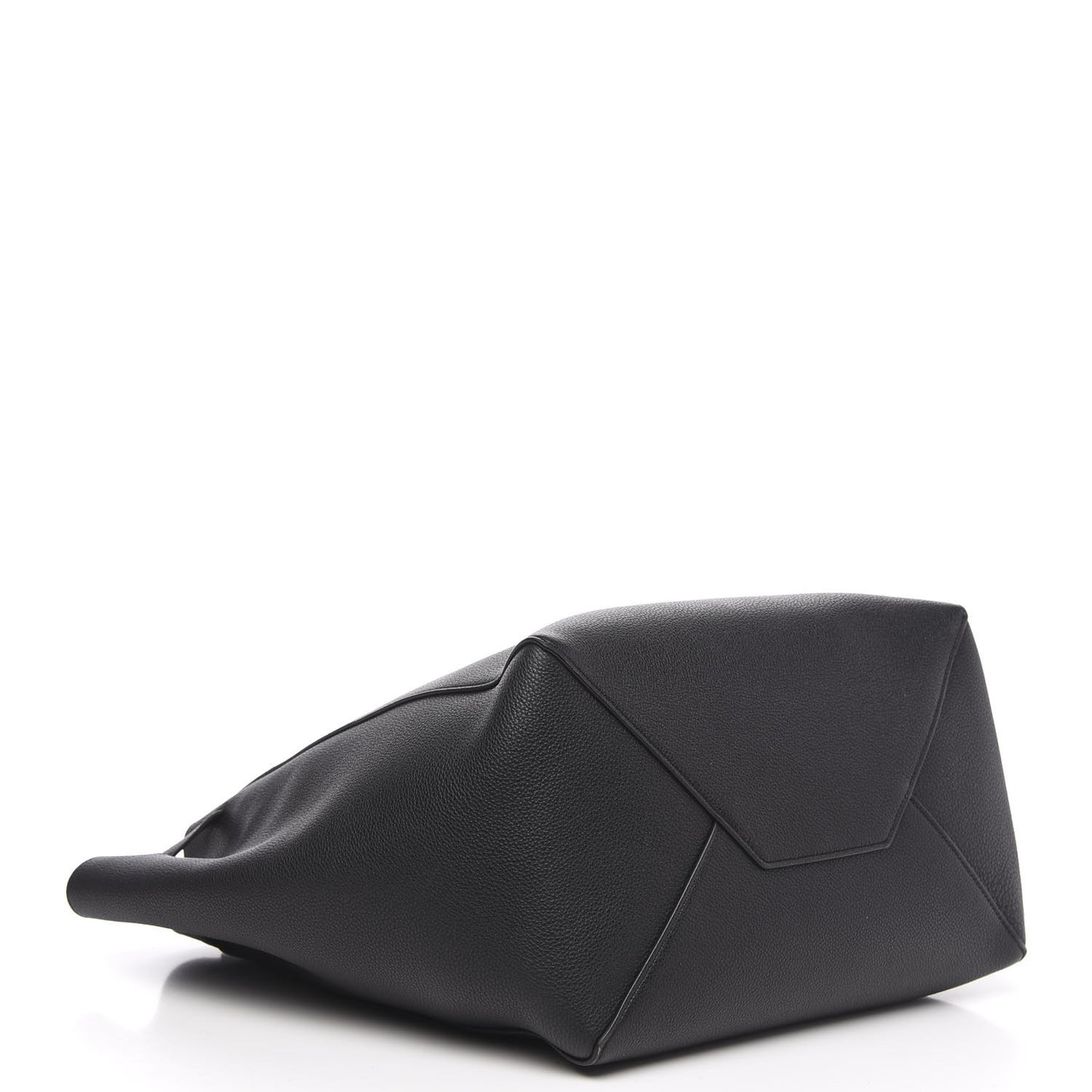 Soft Grained Calfskin Small Belt Cabas Phantom Black