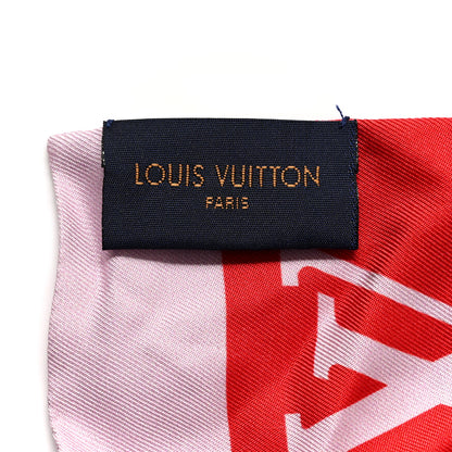 Louis Vuitton Silk Monogram Giant Confidential Bandeau Rouge 3 of 6