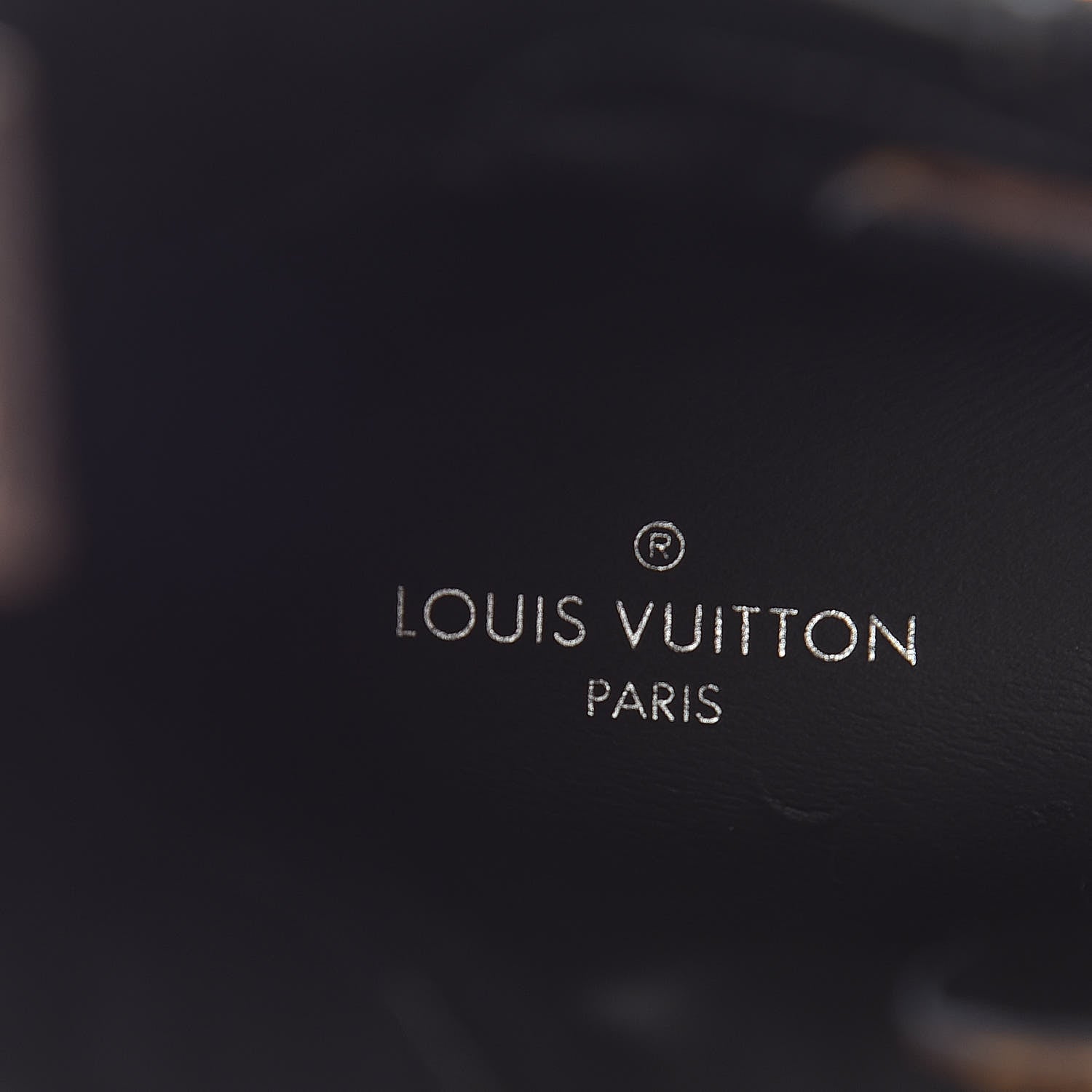 Louis Vuitton Calfskin Monogram Eldorado Desert Boot 36 Black 9 of 11
