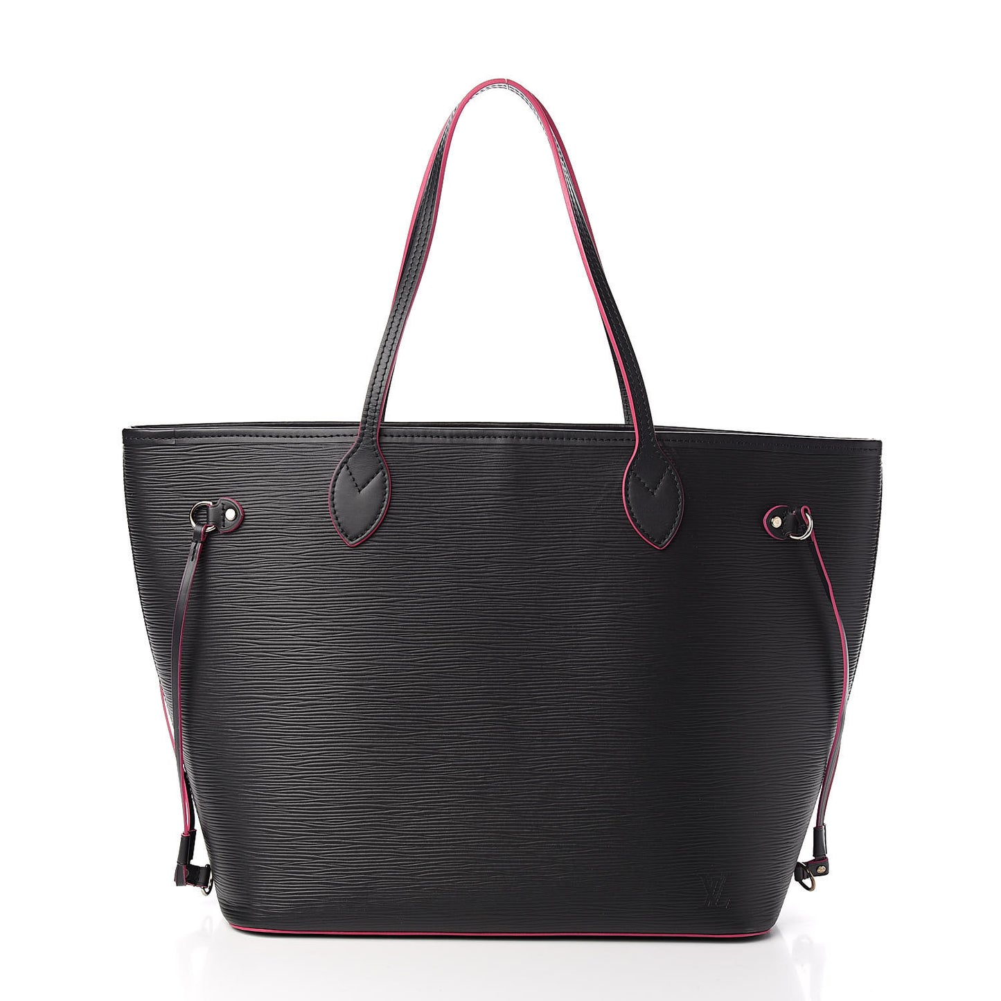 Epi Neverfull MM Black Hot Pink
